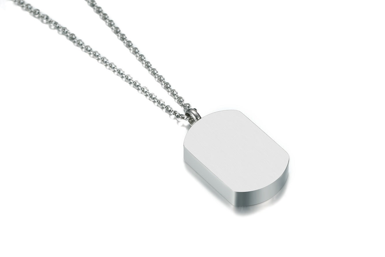 Kemstone Stainless Steel Cremation Urn Necklace – Memorial Jewelry PN-964