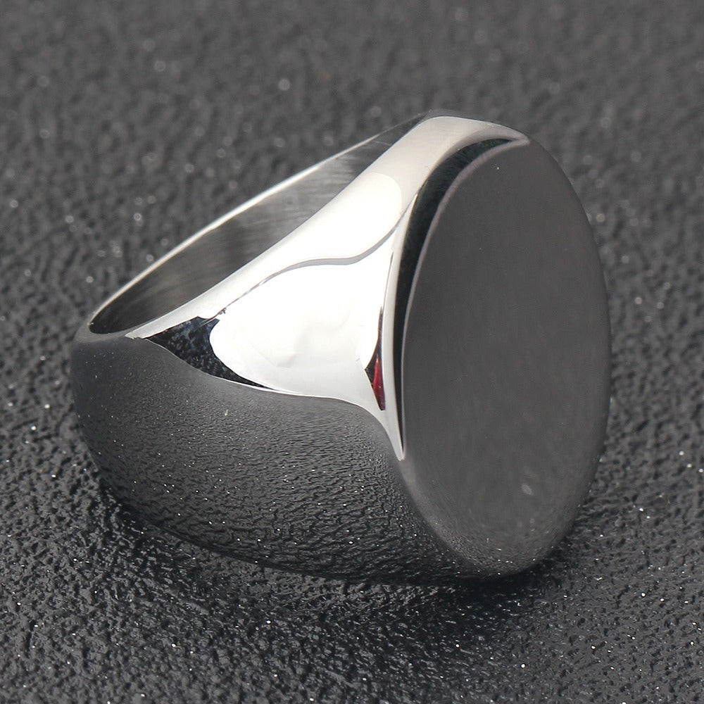 Kemstone Stainless Steel Hexagram Star Signet Ring for Men 22MM K-R1080