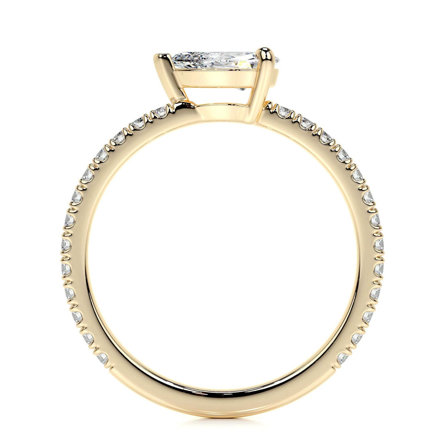 Kemstone S925 Gold Moissanite Eternity Band Rings – 9 Styles, D–E Color, VVS Clarity