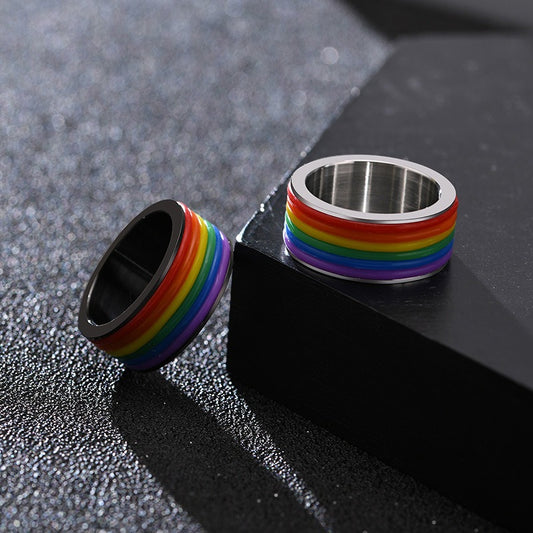 Kemstone Titanium Steel Color-Infused Ring - Modern Everyday Accessory for Bold Personal Style PR-001
