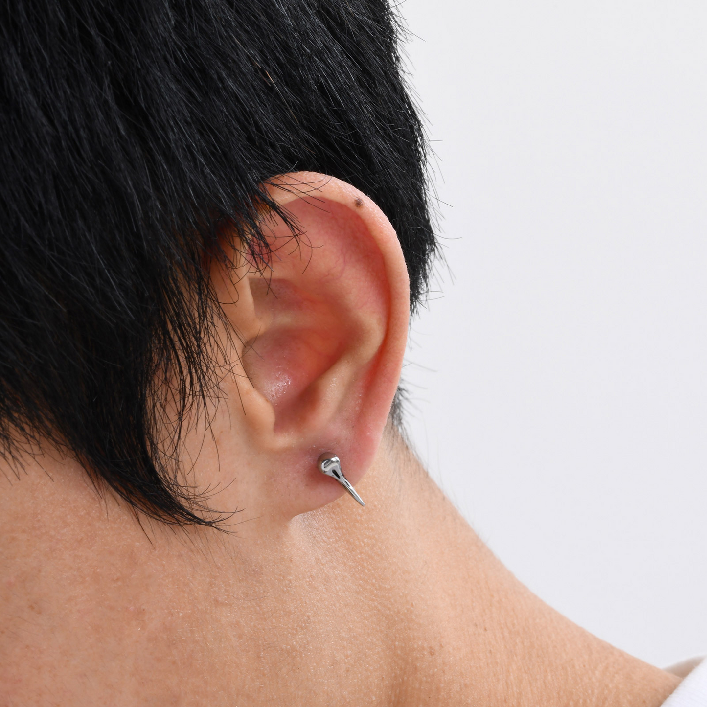 Kemstone Stainless Steel Gothic Stud Earring – Cross Cat Spider Symbol ES-512