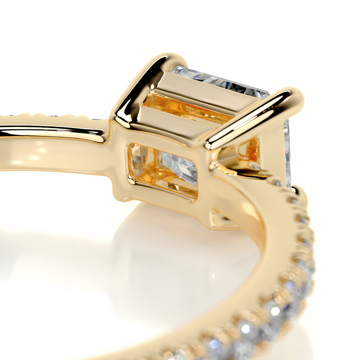 Kemstone S925 Gold Moissanite Eternity Band Rings – 9 Styles, D–E Color, VVS Clarity