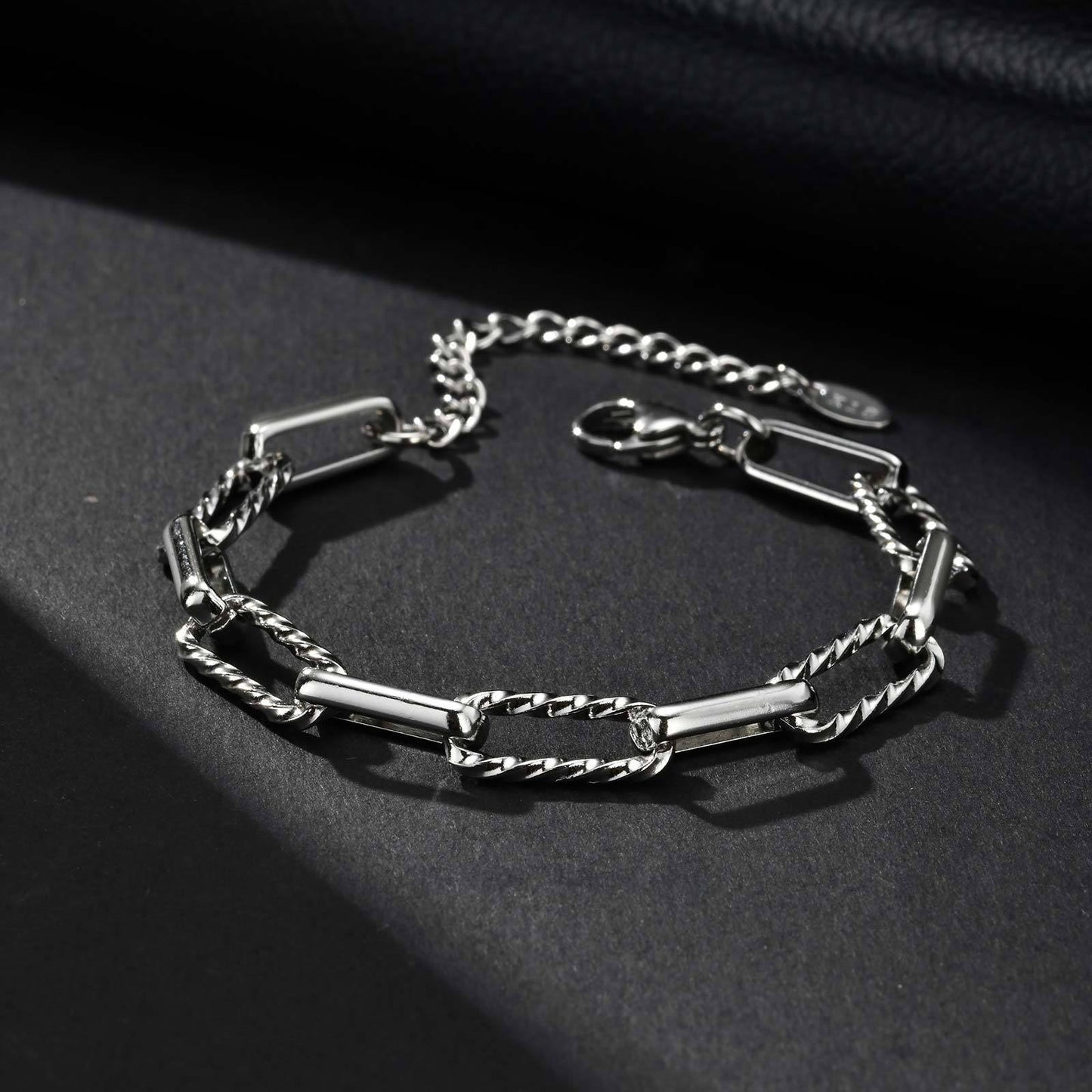 Kemstone Stainless Steel Handcrafted Link Chain Bracelet for Men BR-1705