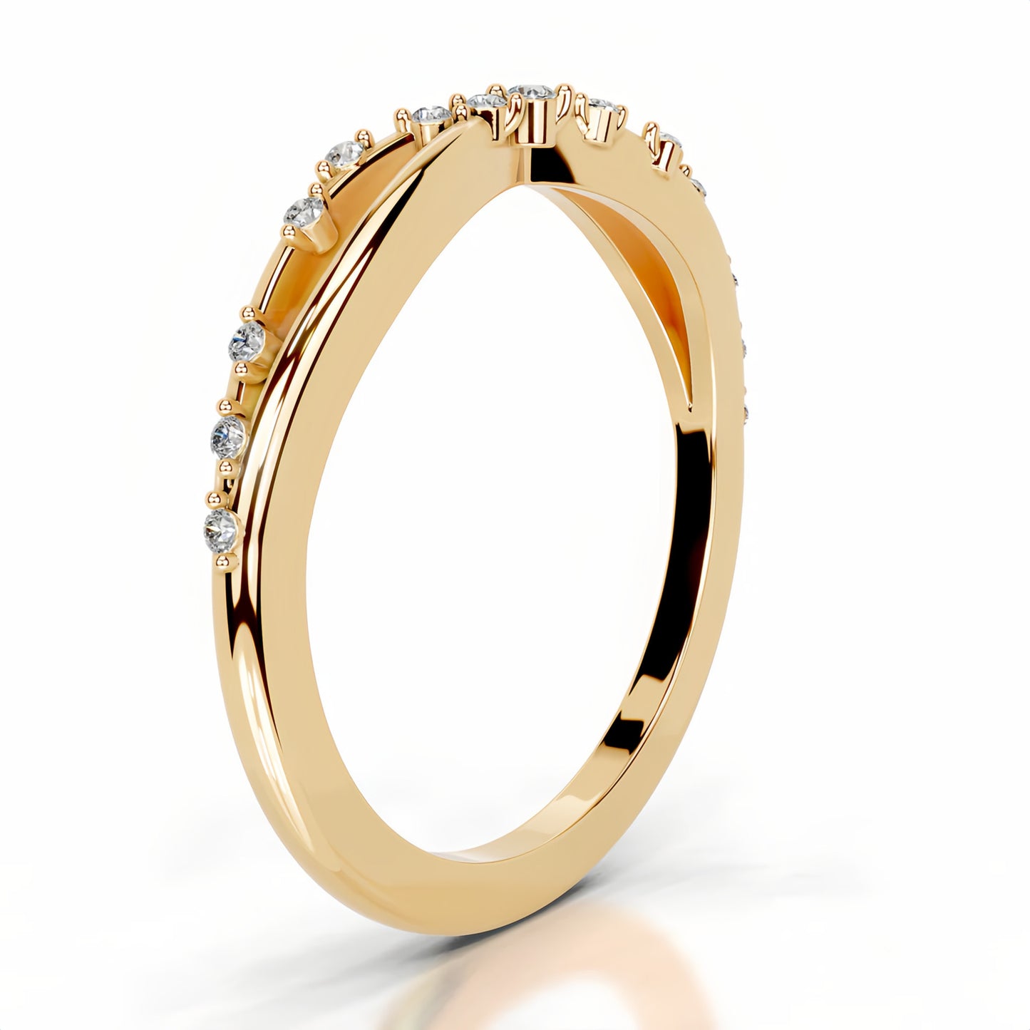 Kemstone S925 Gold Moissanite Eternity Band Rings – 9 Styles, D–E Color, VVS Clarity