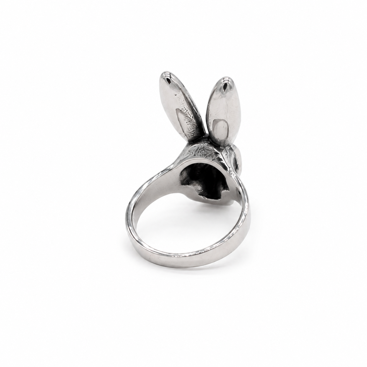 Kemstone Titanium Steel Rabbit Skull Ring for Men Gothic Style R1297