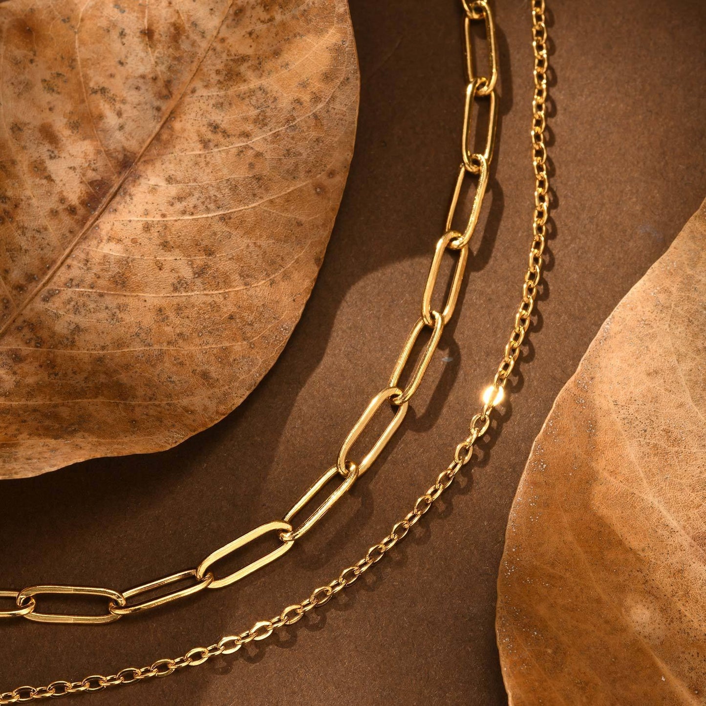 Elegante pulsera de cadena cuadrada de acero inoxidable con cierre de burbuja - Joyería minimalista de oro para mujer, ideal para uso diario y regalo BR-2167