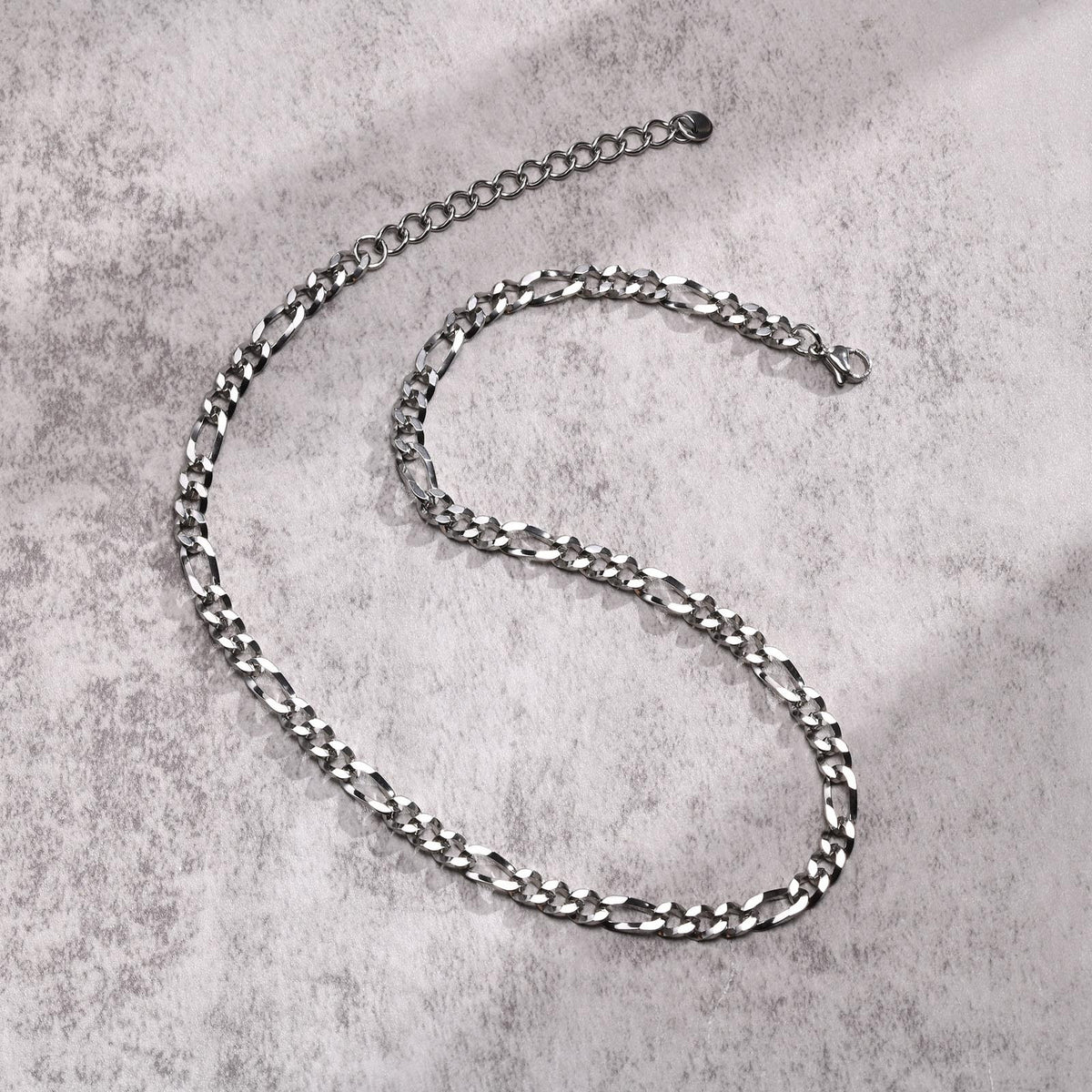 Kemstone Stainless Steel Flat Chain Necklace for Men NC-1381