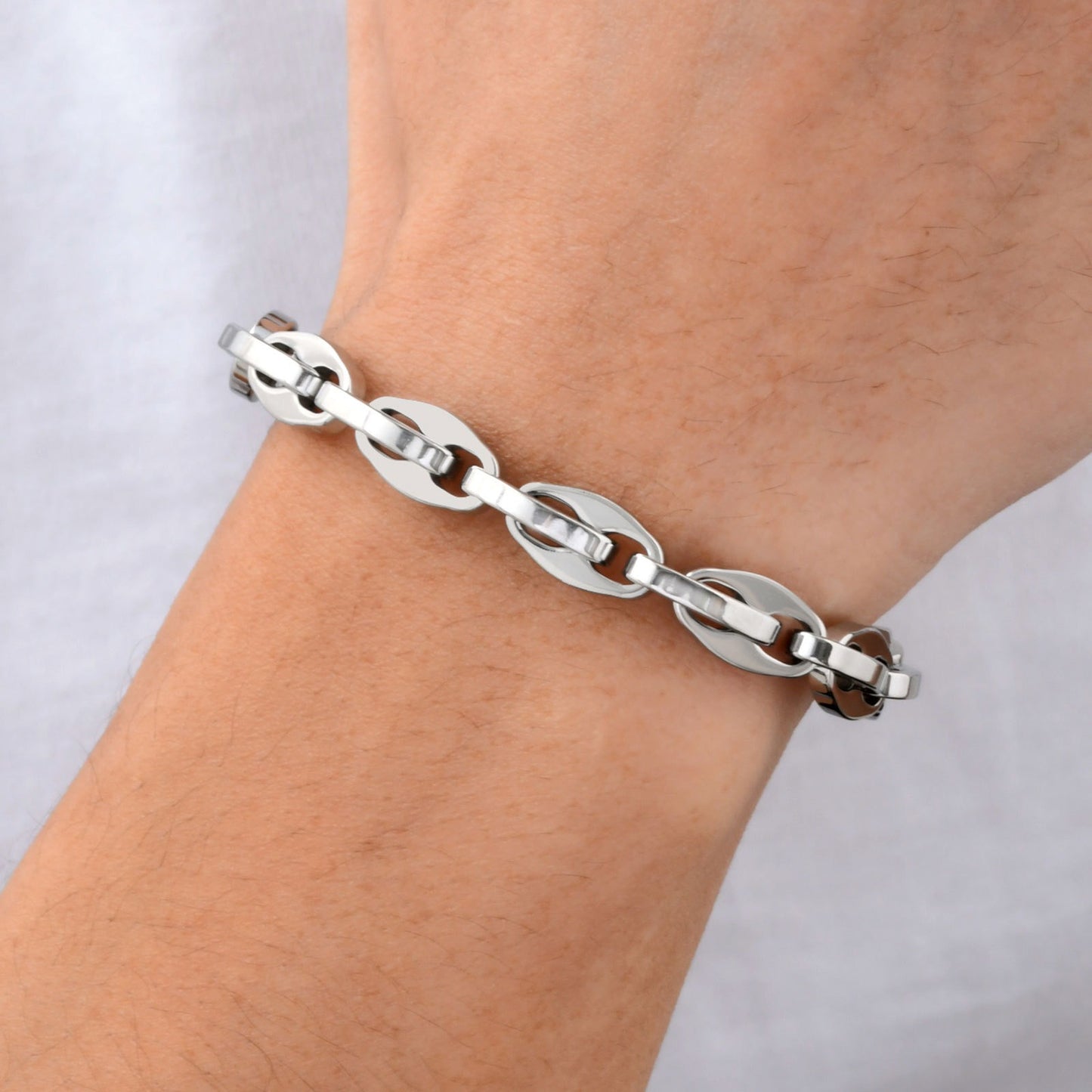 Kemstone Stainless Steel Handmade Chain Bracelet for Men BR-2397