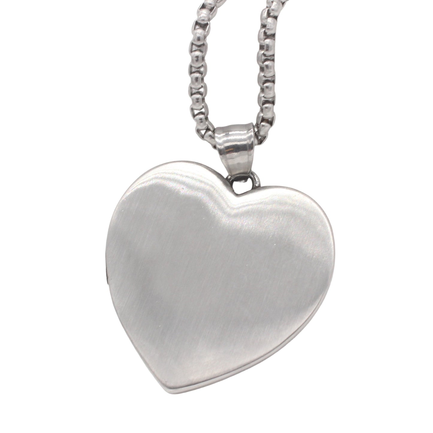 Kemstone Titanium Steel Cross Heart Pendant Necklace for Men Vintage P1544