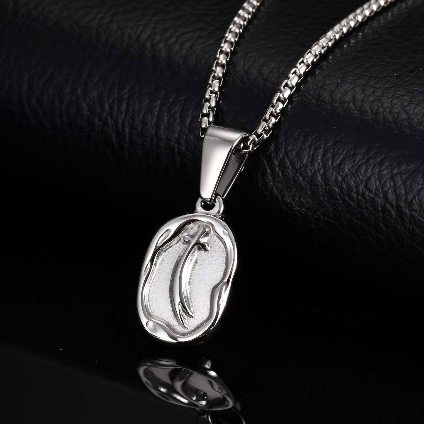 Kemstone Men’s Stainless Steel Zulfikar Sword Necklace Set – Layered Street Style Jewelry PN-2254