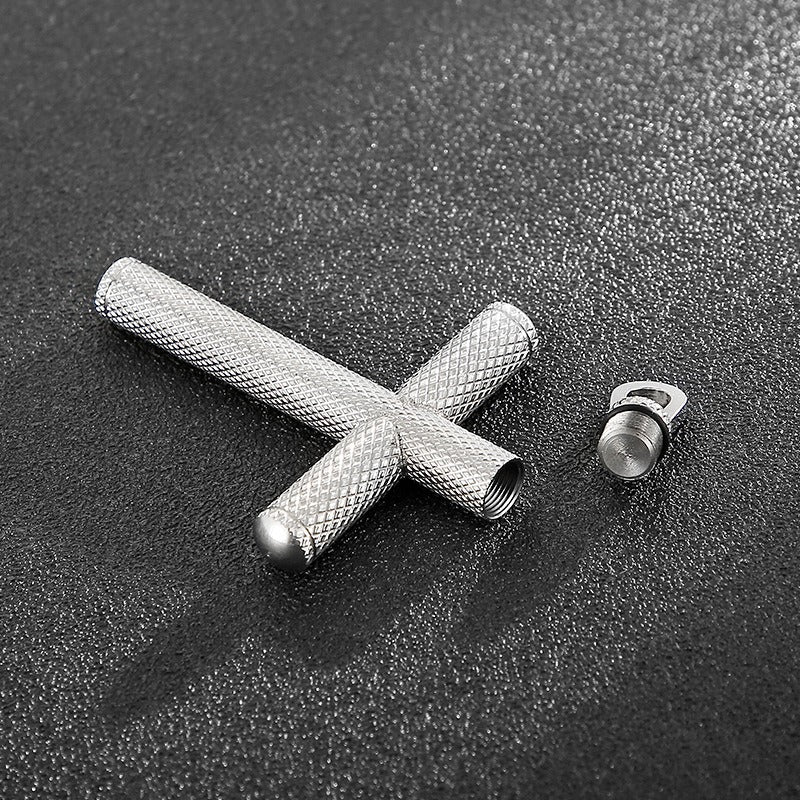 Kemstone Titanium Steel Cross Pendant Necklace for Men KP97205-KFC