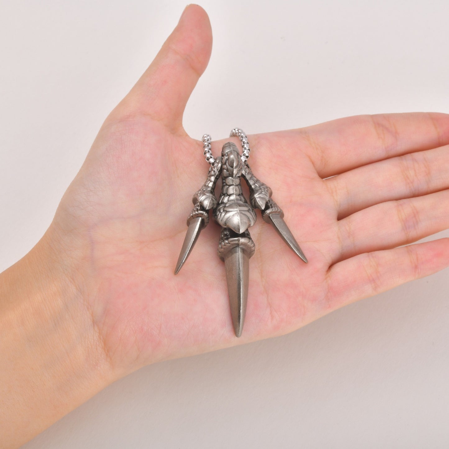 Kemstone Stainless Steel Dragon Claw Pendant Necklace for Men NC-3000
