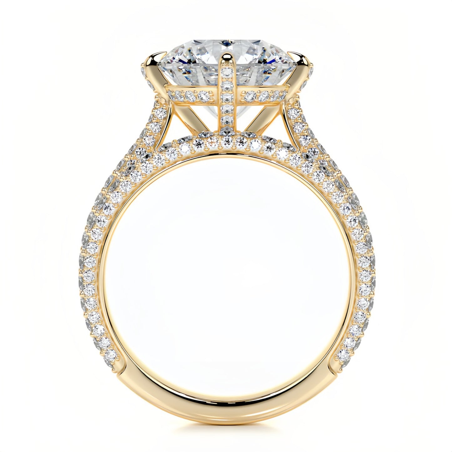 Kemstone Bridal Set – Luxury S925 Sterling Silver Moissanite Engagement Rings for Women | Gold Plated, Asscher, Marquise, Pear & Round Cuts