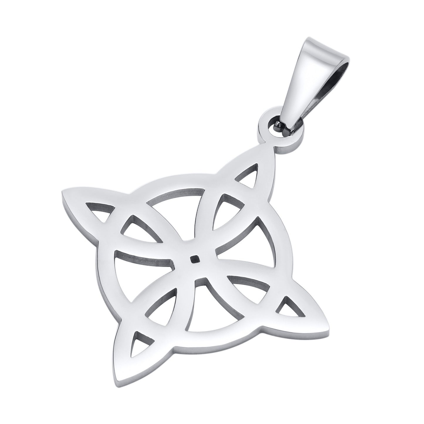 Kemstone Stainless Steel Celtic Knot Pendant Necklace for Men PN-1711