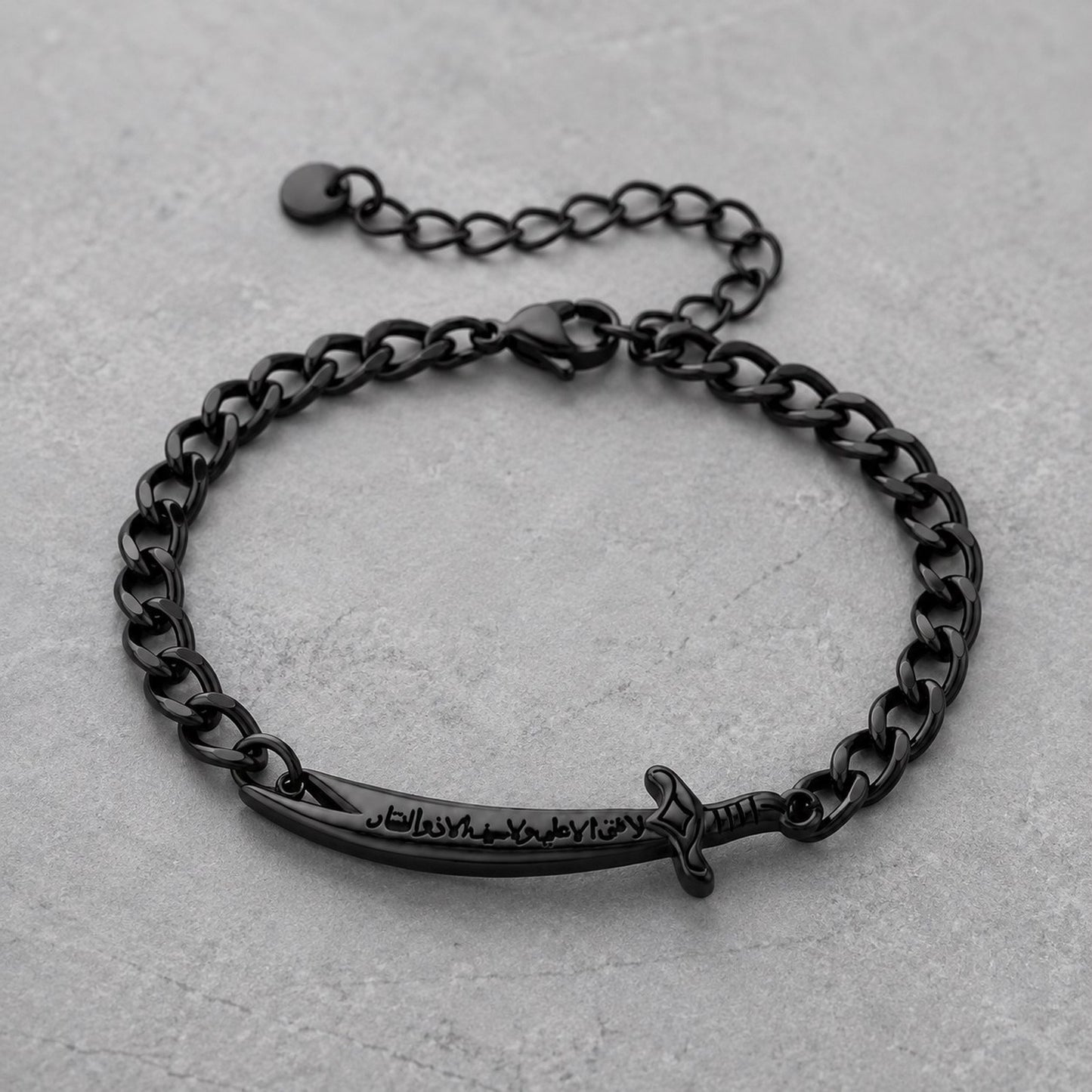 Kemstone Stainless Steel Blade Chain Bracelet for Men Cuban Link Gold Silver BR-2755