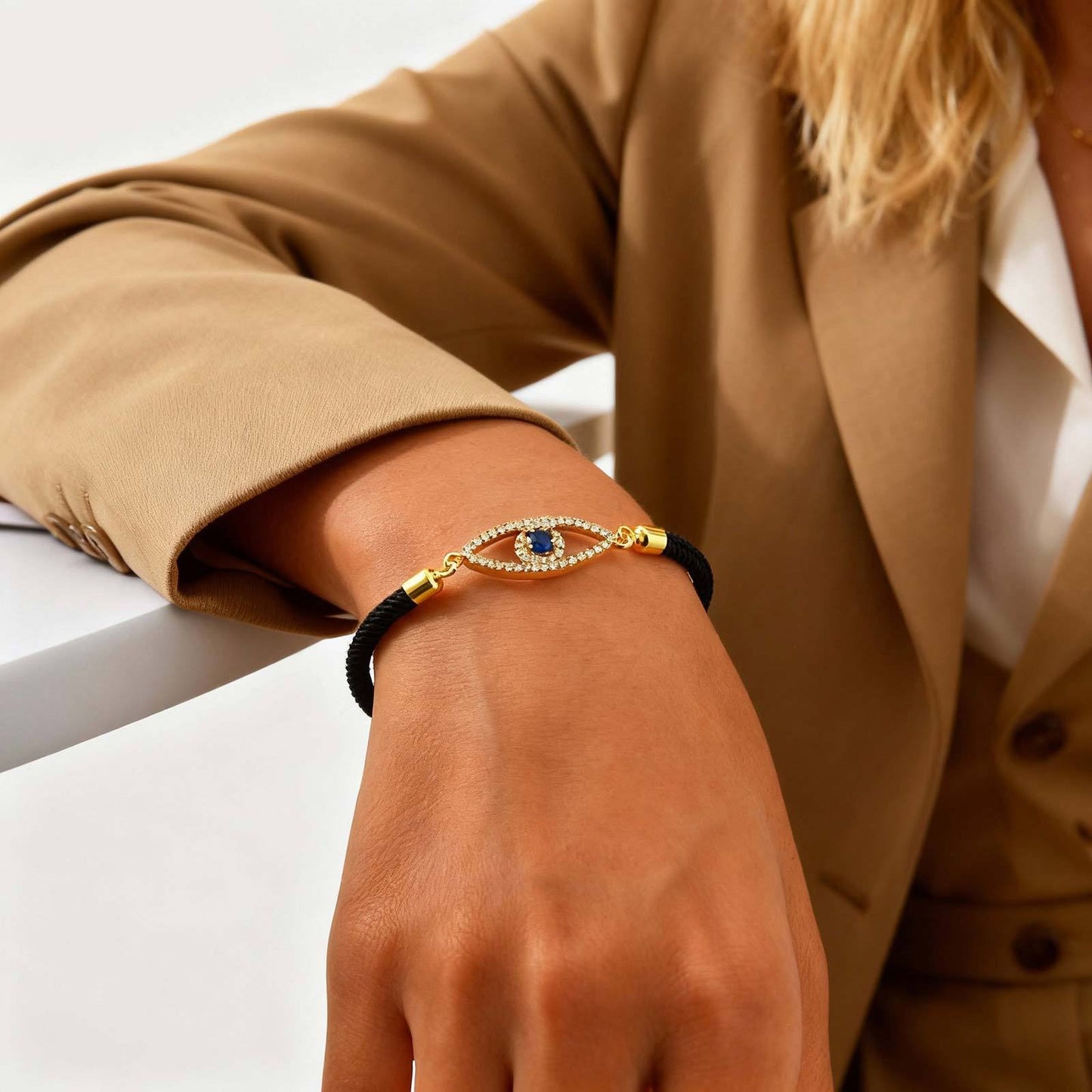 Kemstone Evil Eye Tree of Life Rope Bracelet for Men & Women PBR-288