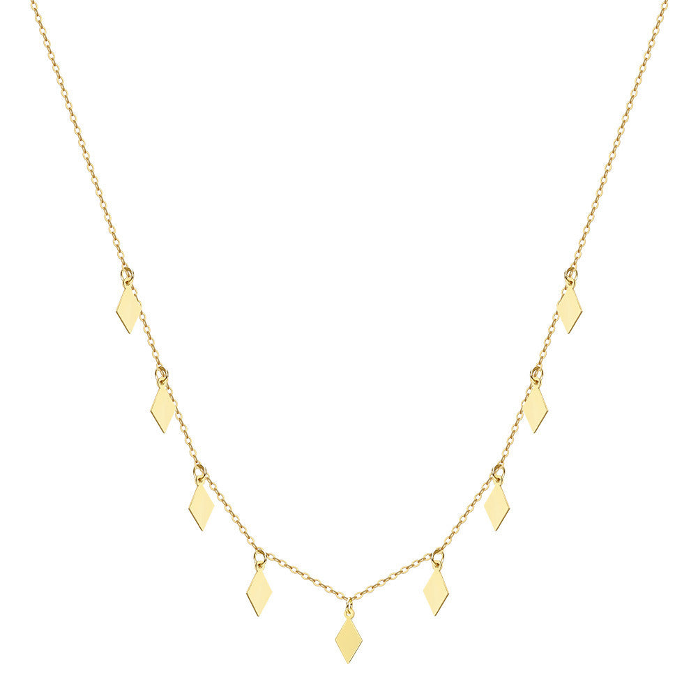 Kemstone 925 Sterling Silver Dainty Necklace – 18K Gold or Silver Plated Layered Bar Chain Choker for Women | Handmade Minimalist Jewelry A4-BQN25