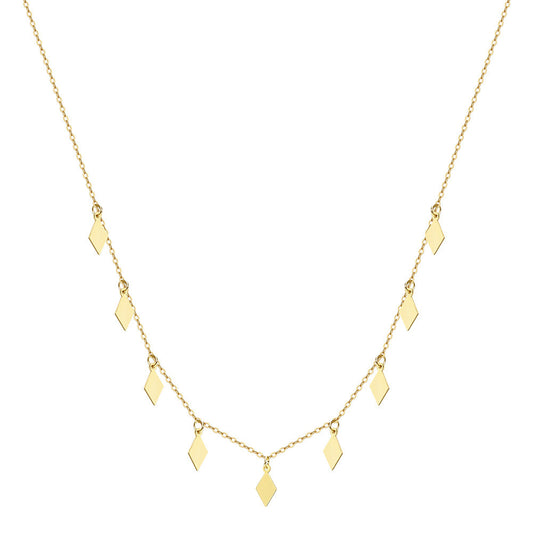 Kemstone 925 Sterling Silver Dainty Necklace – 18K Gold or Silver Plated Layered Bar Chain Choker for Women | Handmade Minimalist Jewelry