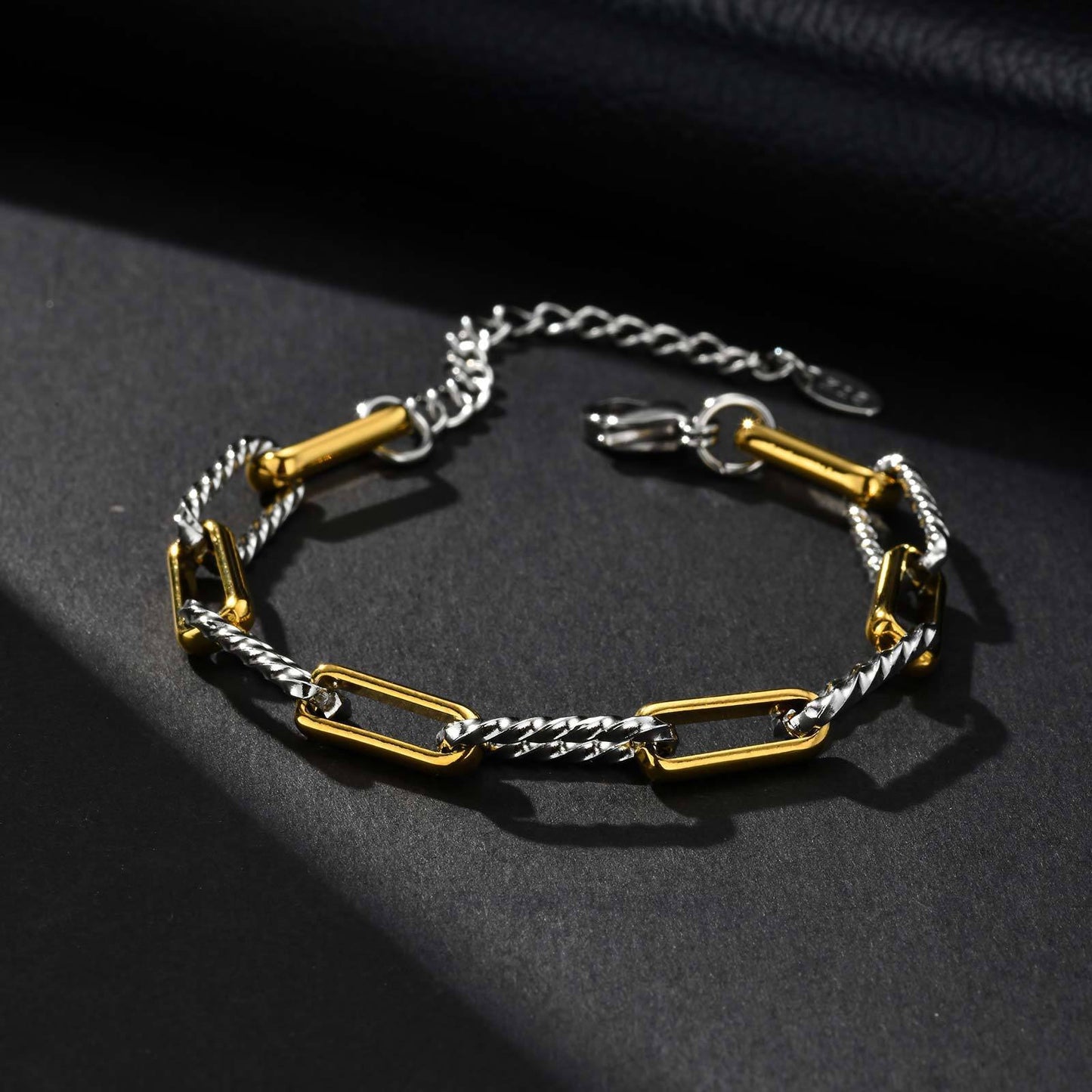Kemstone Stainless Steel Handcrafted Link Chain Bracelet for Men BR-1705