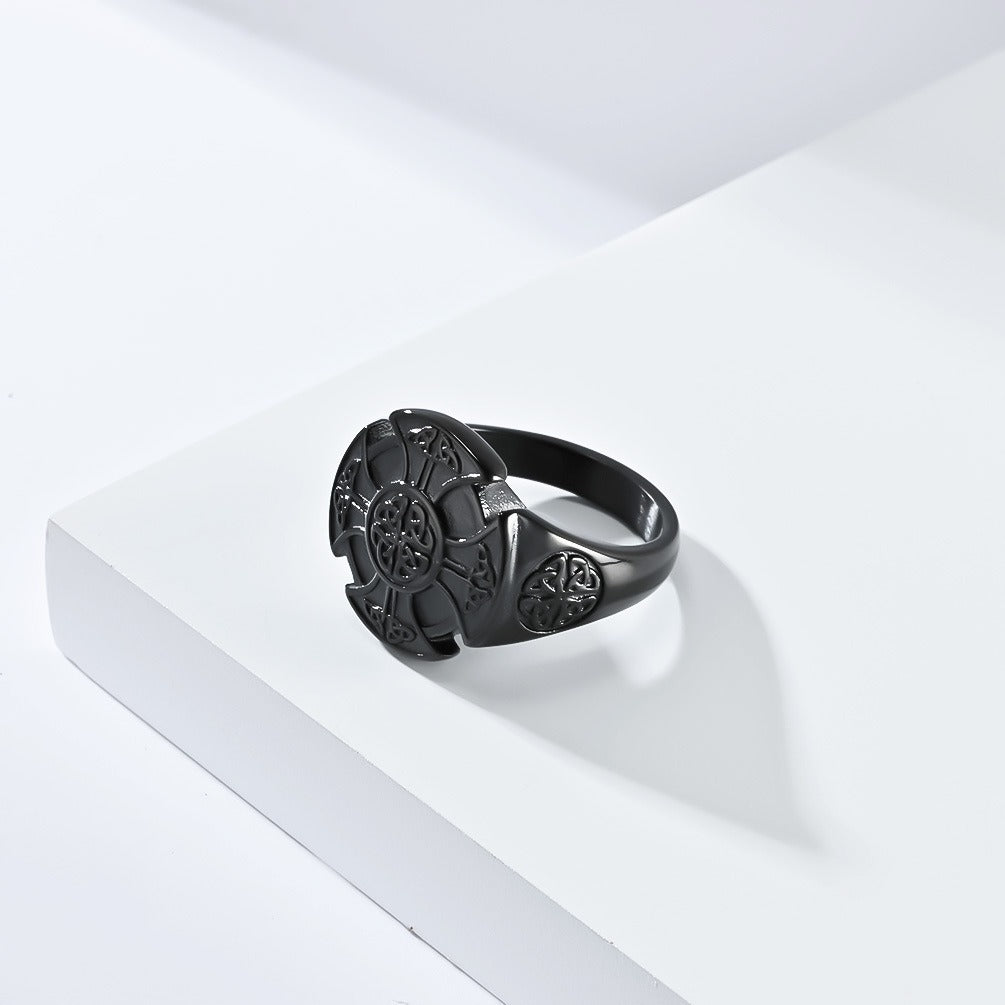 Kemstone Viking Celtic Knot Ring – Titanium Steel Men’s Jewelry K-R801