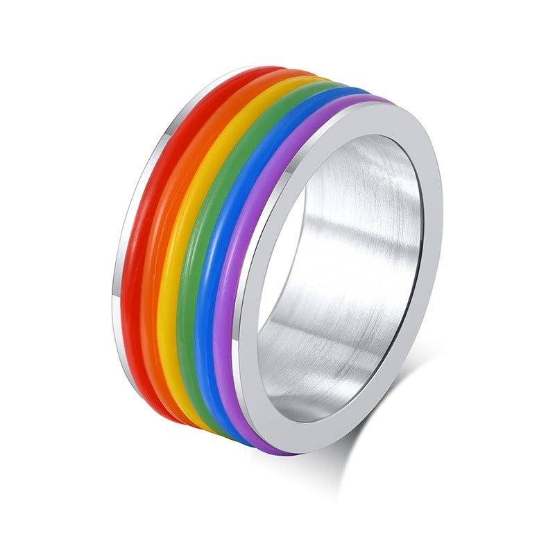 Kemstone Titanium Steel Color-Infused Ring - Modern Everyday Accessory for Bold Personal Style PR-001