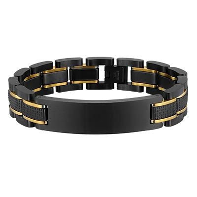 Kemstone Stainless Steel ID Plate Chain Bracelet for Men BR-1080