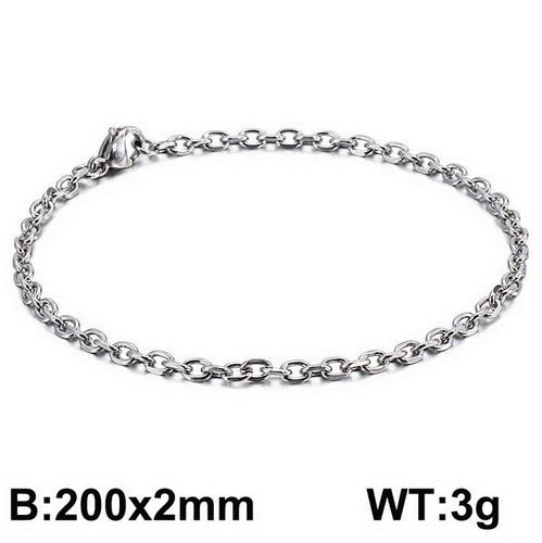 Kemstone Titanium Steel O-Ring Bracelet – Industrial Punk Men’s Street Jewelry KB126640-Z