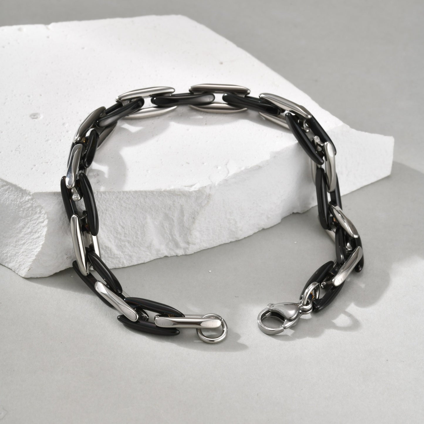 Kemstone Stainless Steel Cuban Chain Bracelet for Men BR-2798