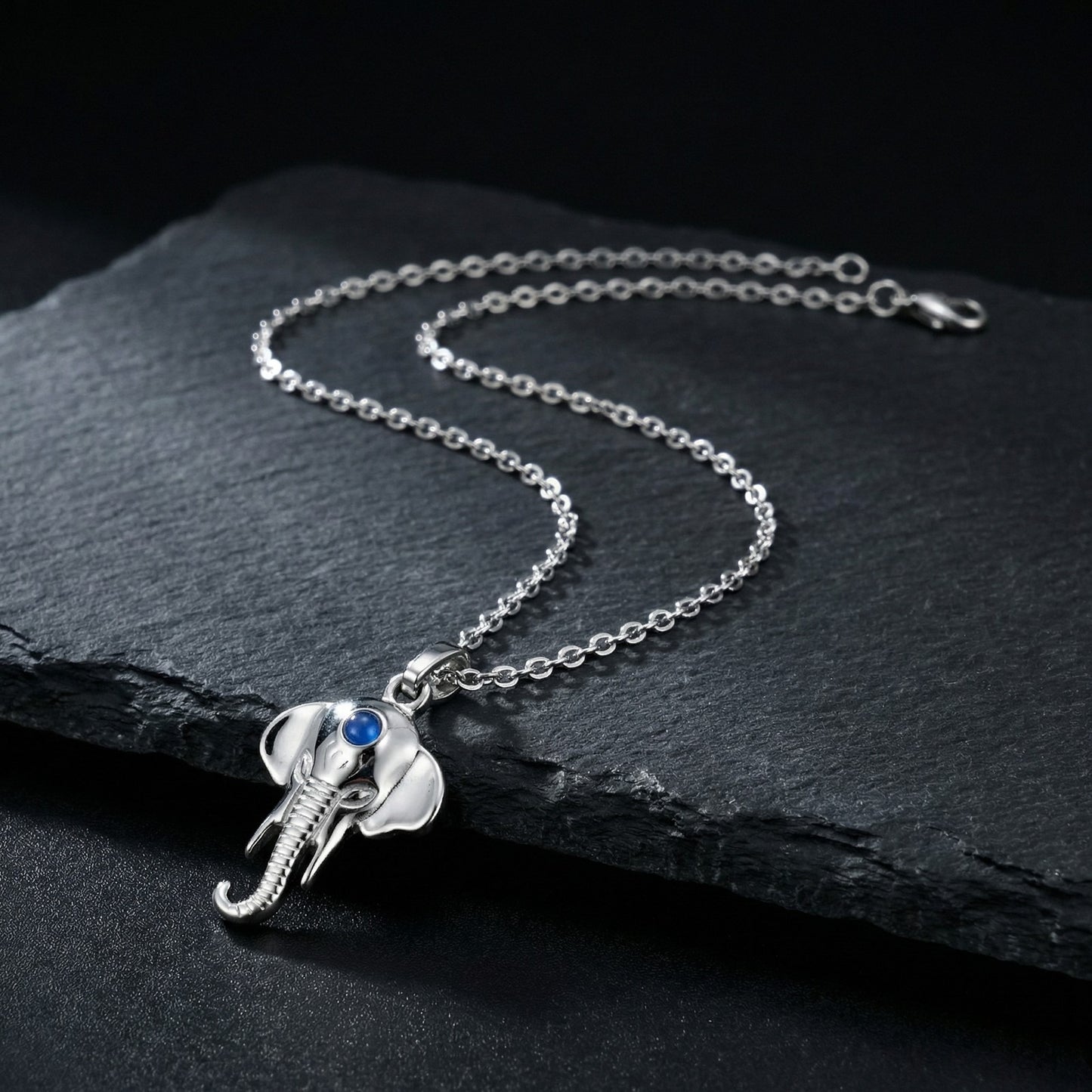 Kemstone Stainless Steel Elephant Pendant Necklace for Men & Women PN-2276