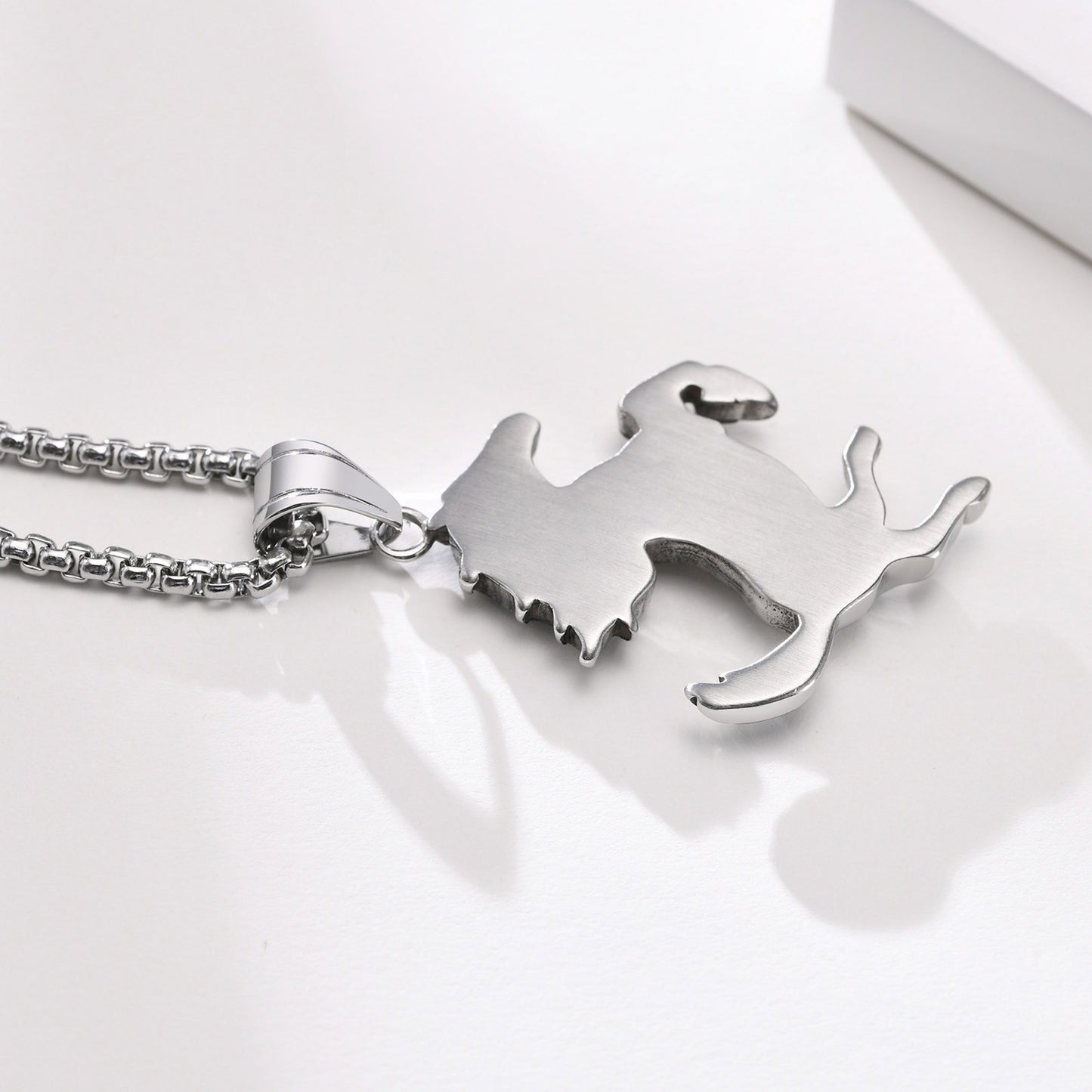 Kemstone Stainless Steel Horse Pendant Necklace for Men – Rearing Stallion Animal Charm PN-1510
