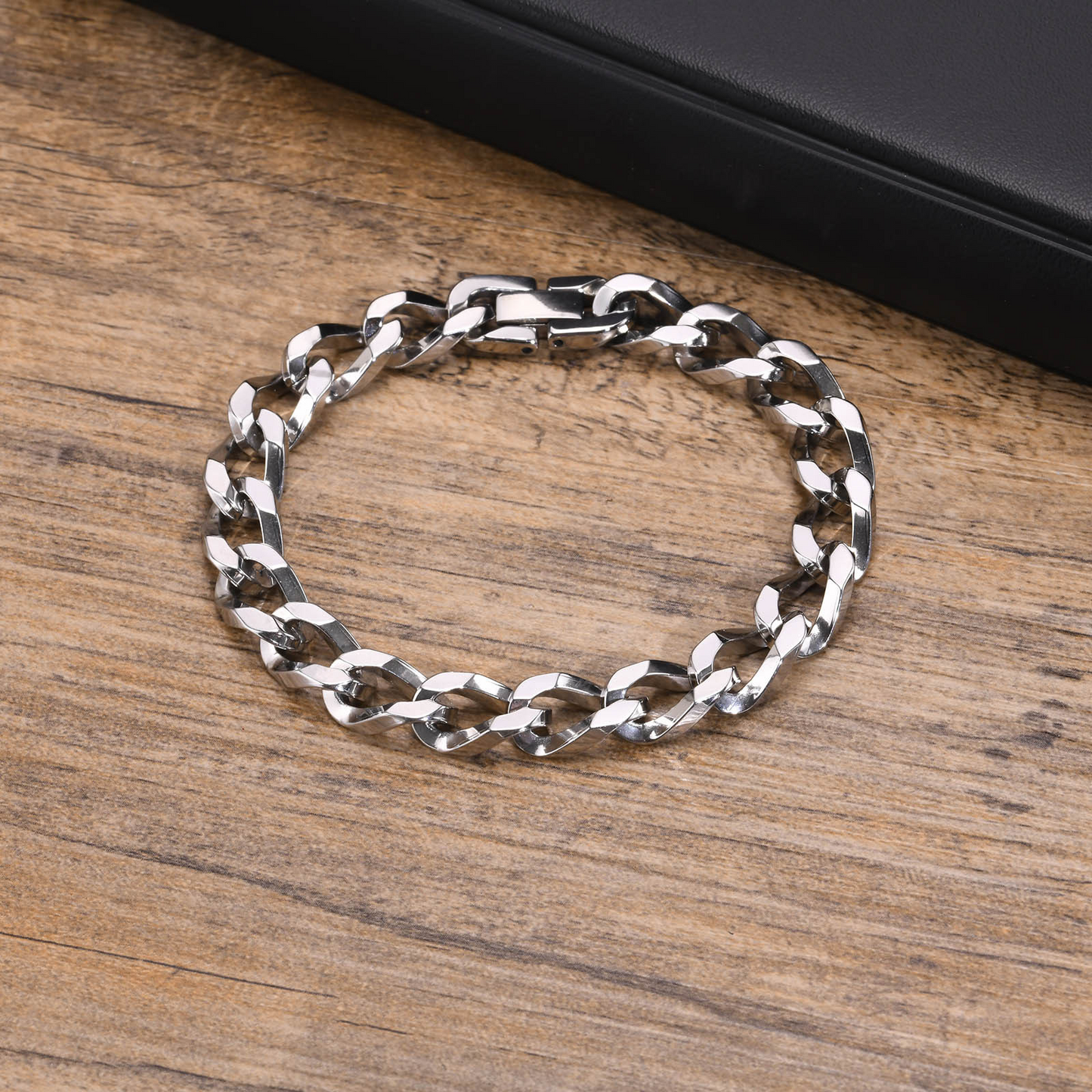 Kemstone Stainless Steel Irregular Chain Bracelet for Men - Hip Hop Style BR-1676
