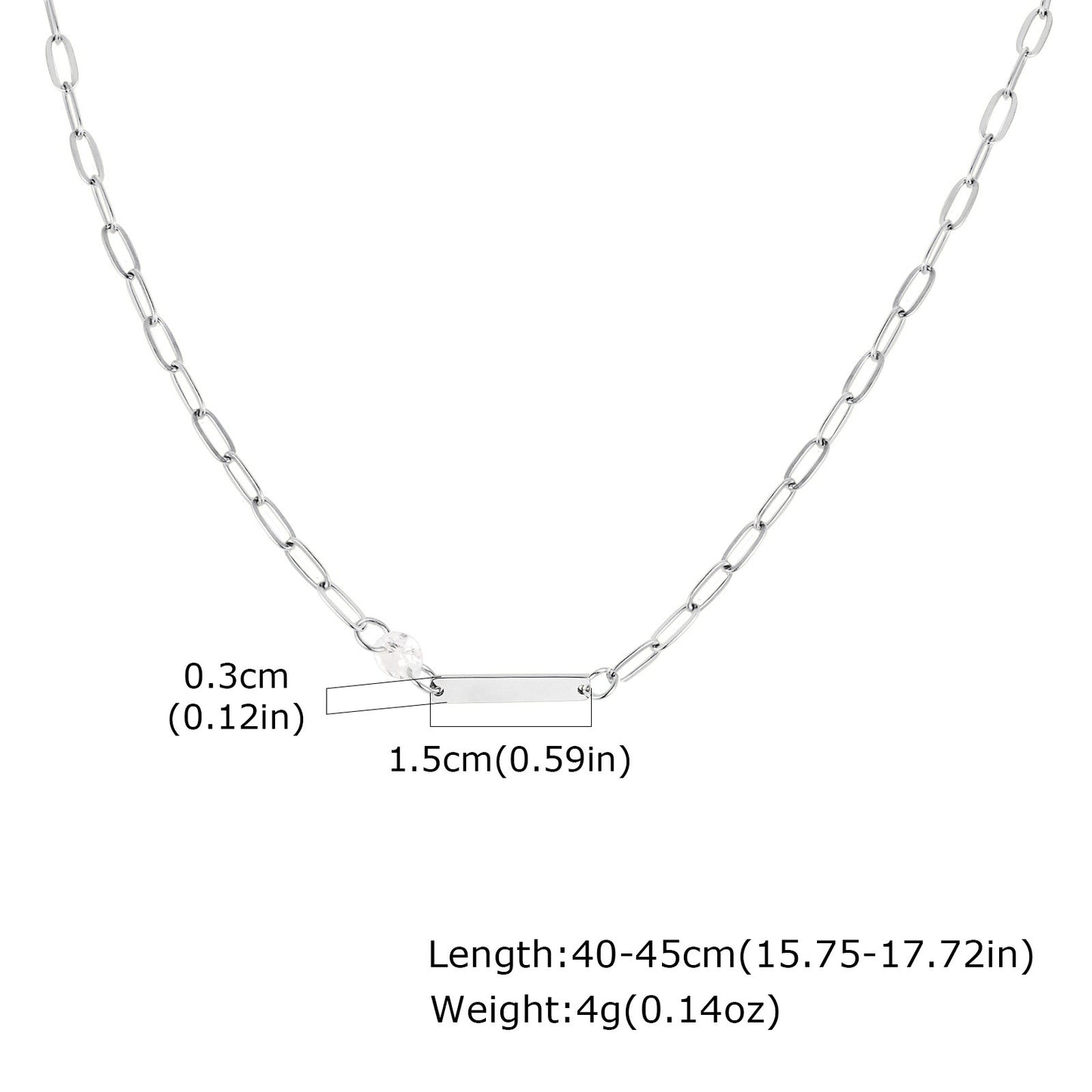 Titanium Steel Necklace – Modern Minimalist Pendant for Everyday Elegance NC-1959