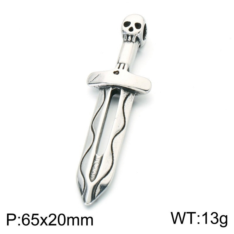 Kemston Stainless Steel Viking Axe Pendant Necklace for Men Gothic KP118608-LU