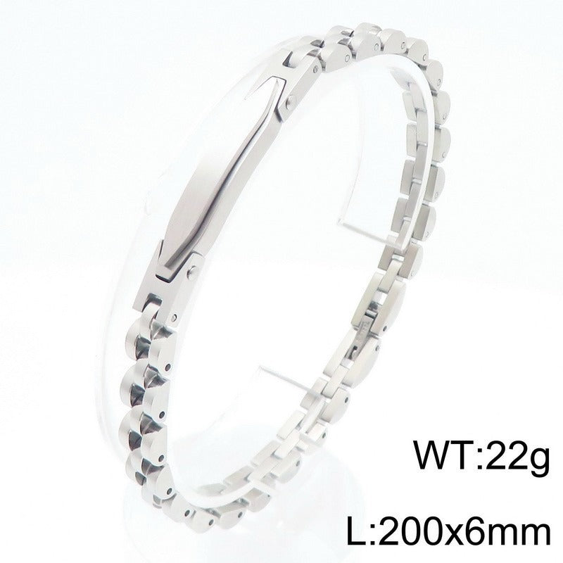 Kemstone Titanium Steel Watch Band Link Bracelet for Men & Women KB209008-KLHQ