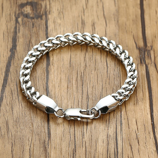 Kemstone Stainless Steel Cuban Chain Bracelet for Men BR-946