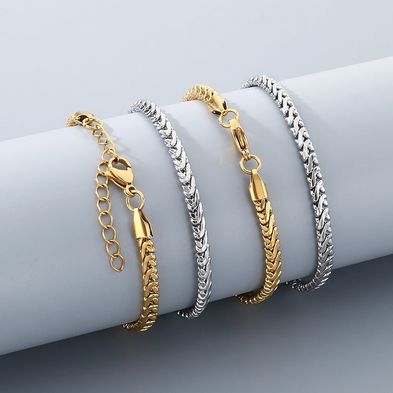 Kemstone Titanium Steel Claw Chain Bracelet & Necklace for Men & Women KB207097-Z