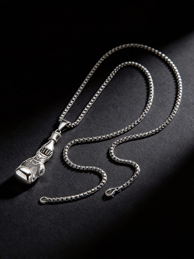 Kemstone Stainless Steel Boxing Glove Pendant Necklace for Men PN-2278