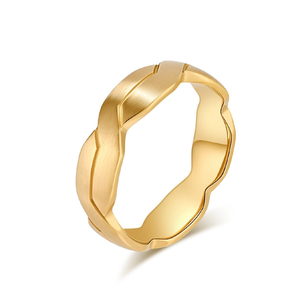 Kemstone Stainless Steel Braided Ring for Men & Women K-R929