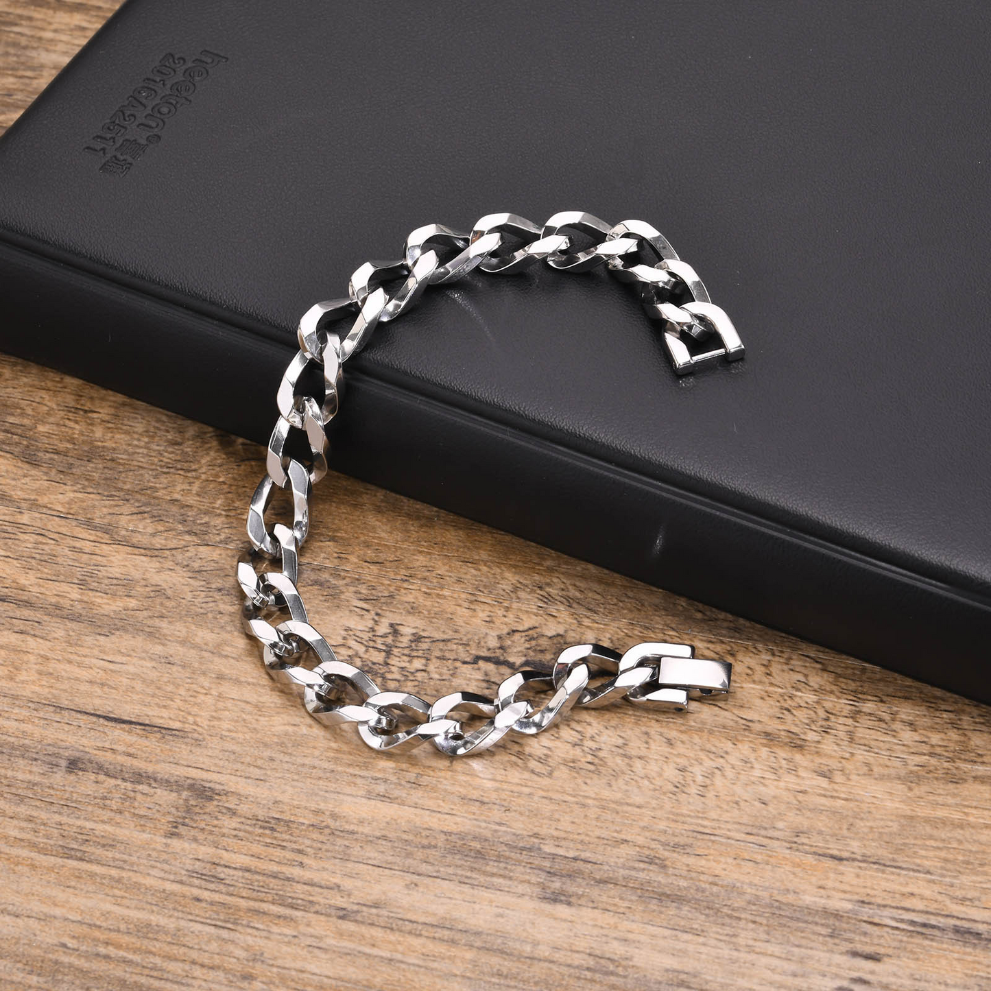 Kemstone Stainless Steel Irregular Chain Bracelet for Men - Hip Hop Style BR-1676