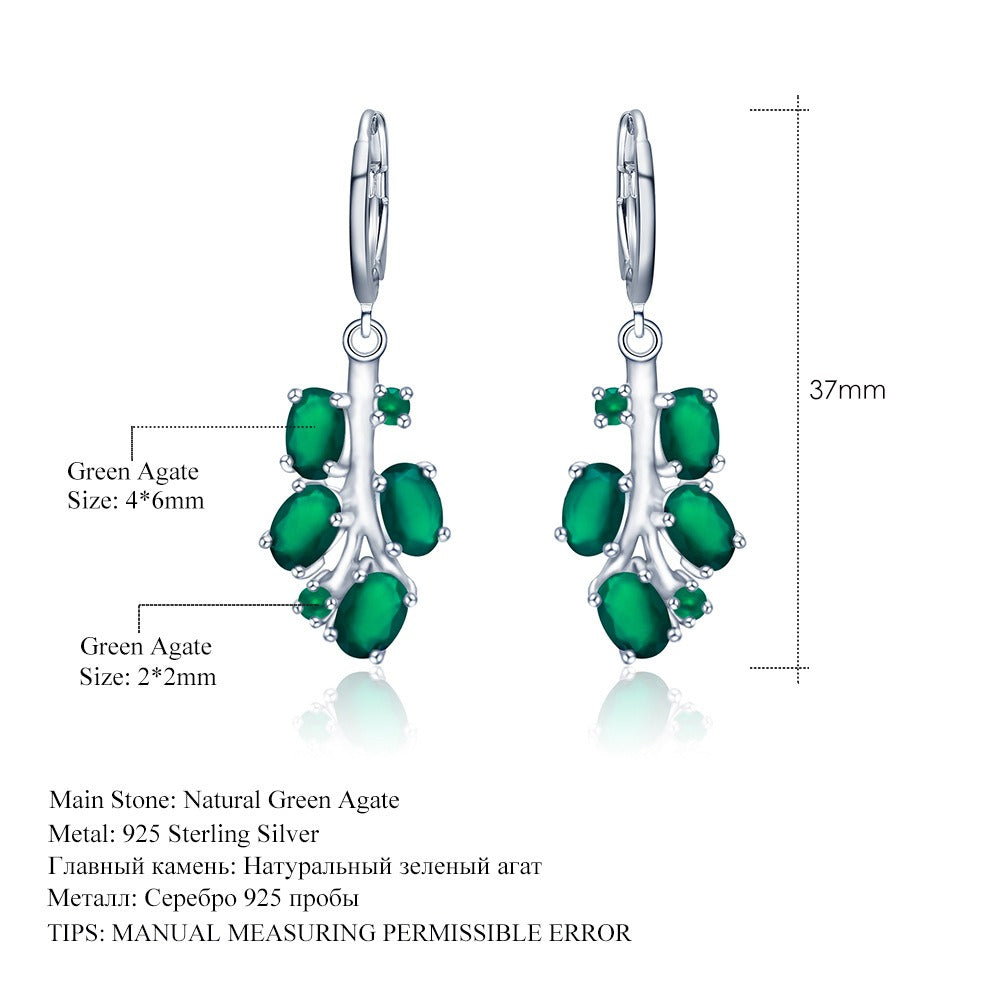 Pendientes de plata de ley con diseño original de Kemstone, hechos a mano, con topacio y peridoto naturales.