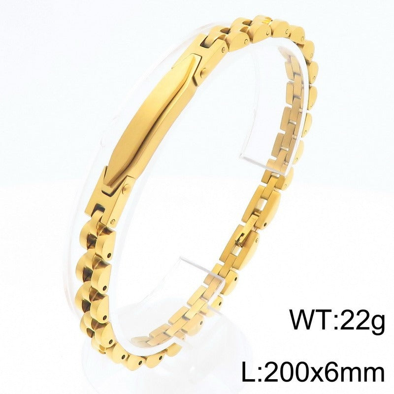 Kemstone Titanium Steel Watch Band Link Bracelet for Men & Women KB209008-KLHQ