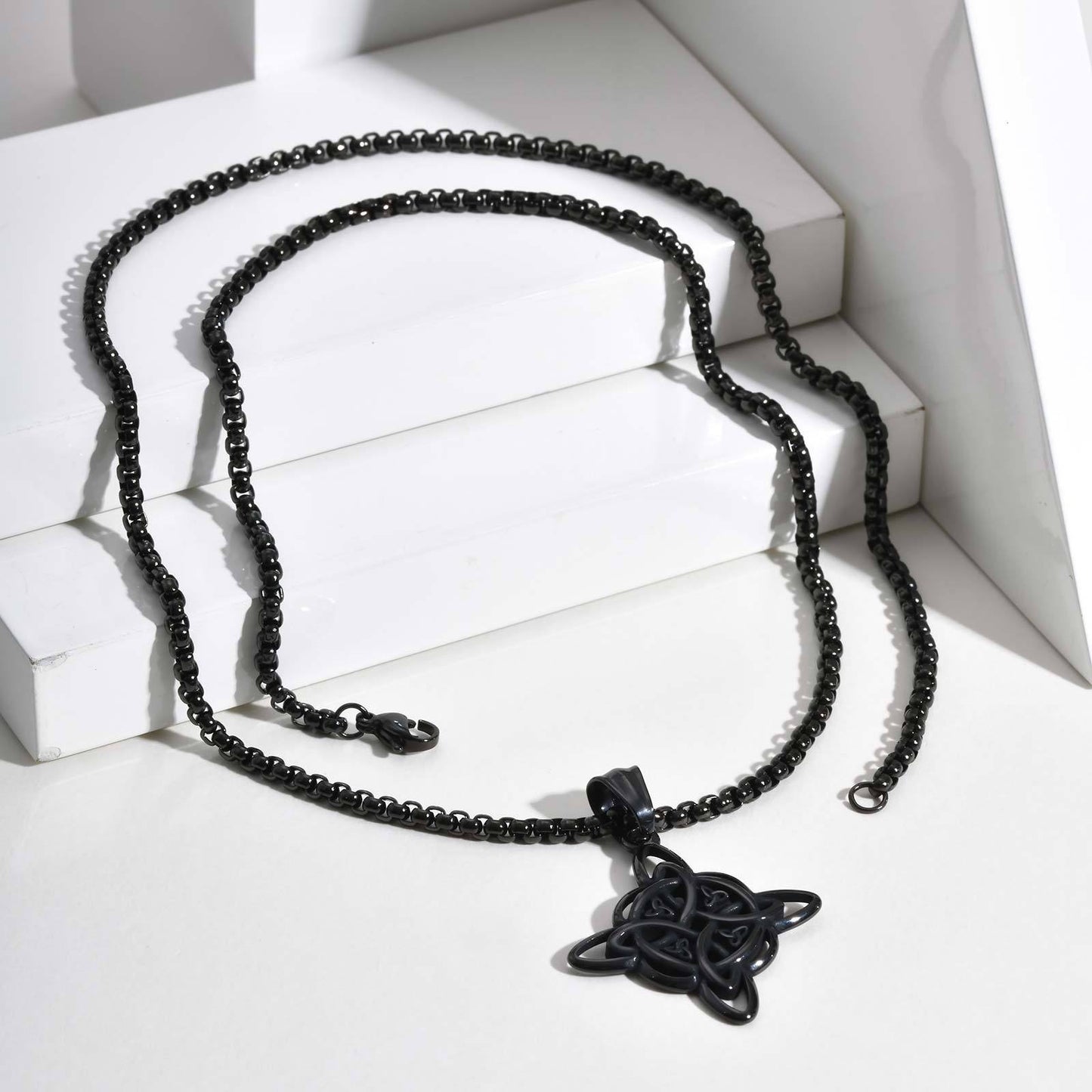 Men’s Celtic Knot Pendant Necklace – Stainless Steel Symbol of Power PN-1945