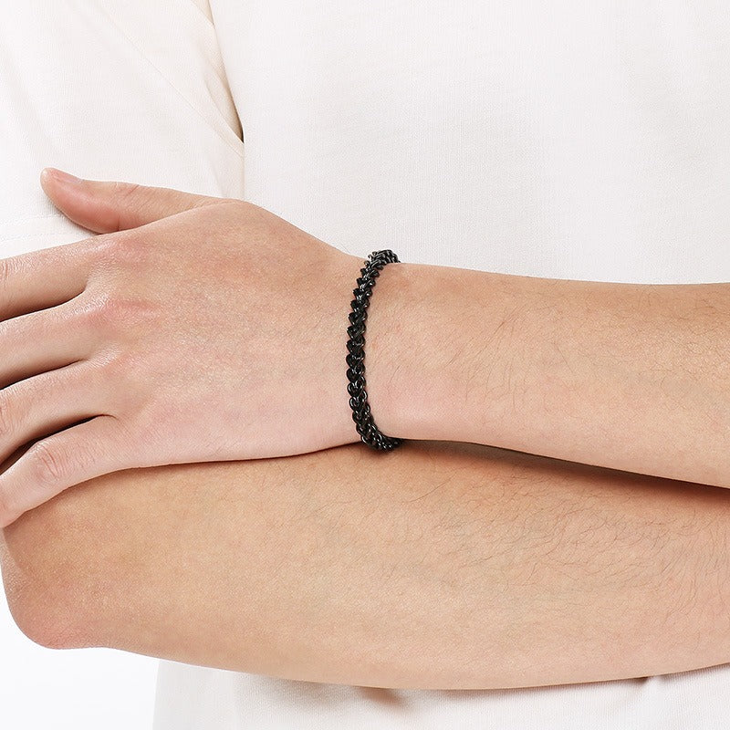 Kemstone Titanium Steel Dragon Bone Chain Bracelet for Men Adjustable KB210718-Z