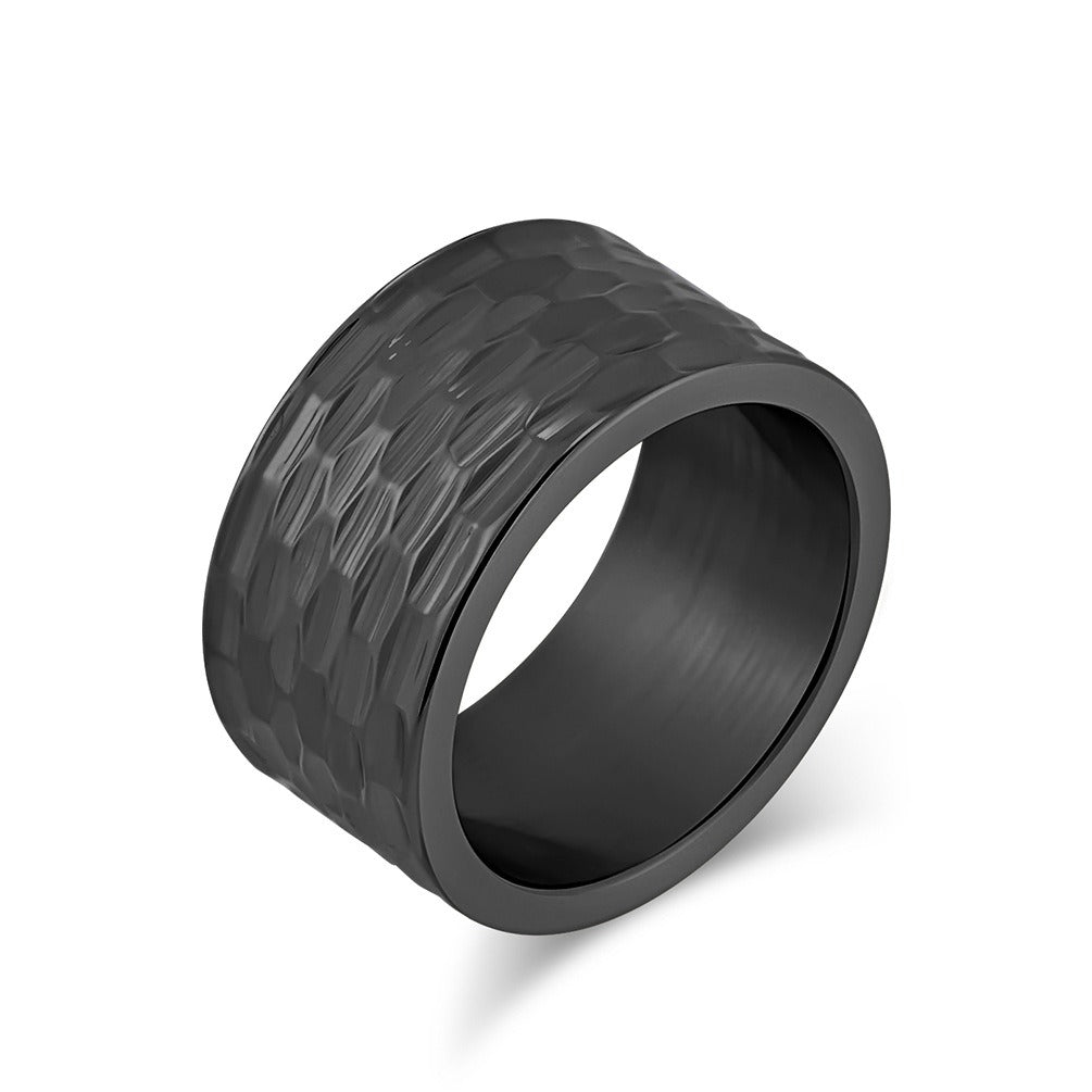 Kemstone Stainless Steel Honeycomb Pattern Ring for Men K-R783