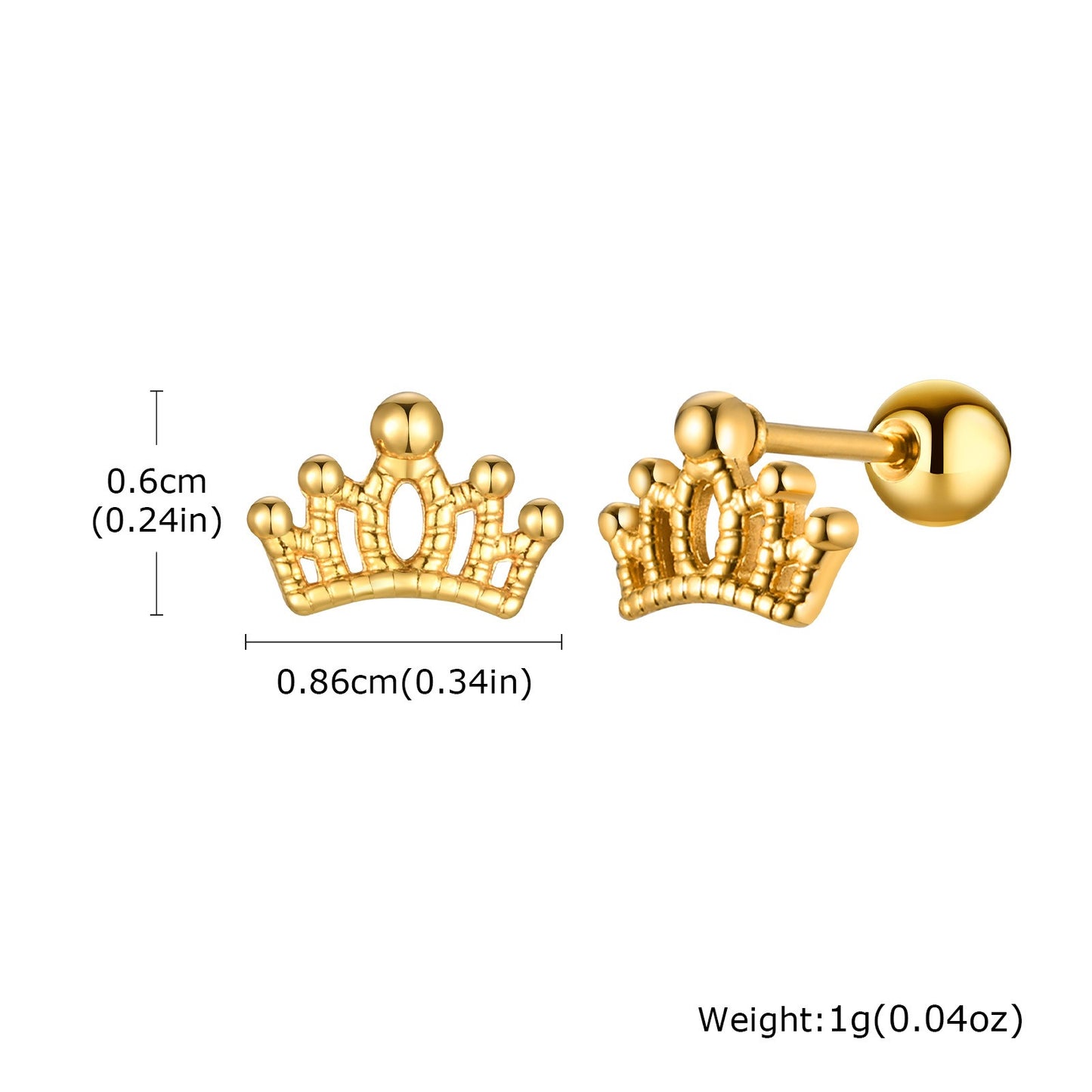 Elegancia sin esfuerzo: Aros dorados en forma de U de acero inoxidable hipoalergénico para mujer – Joyería minimalista atemporal ES-621