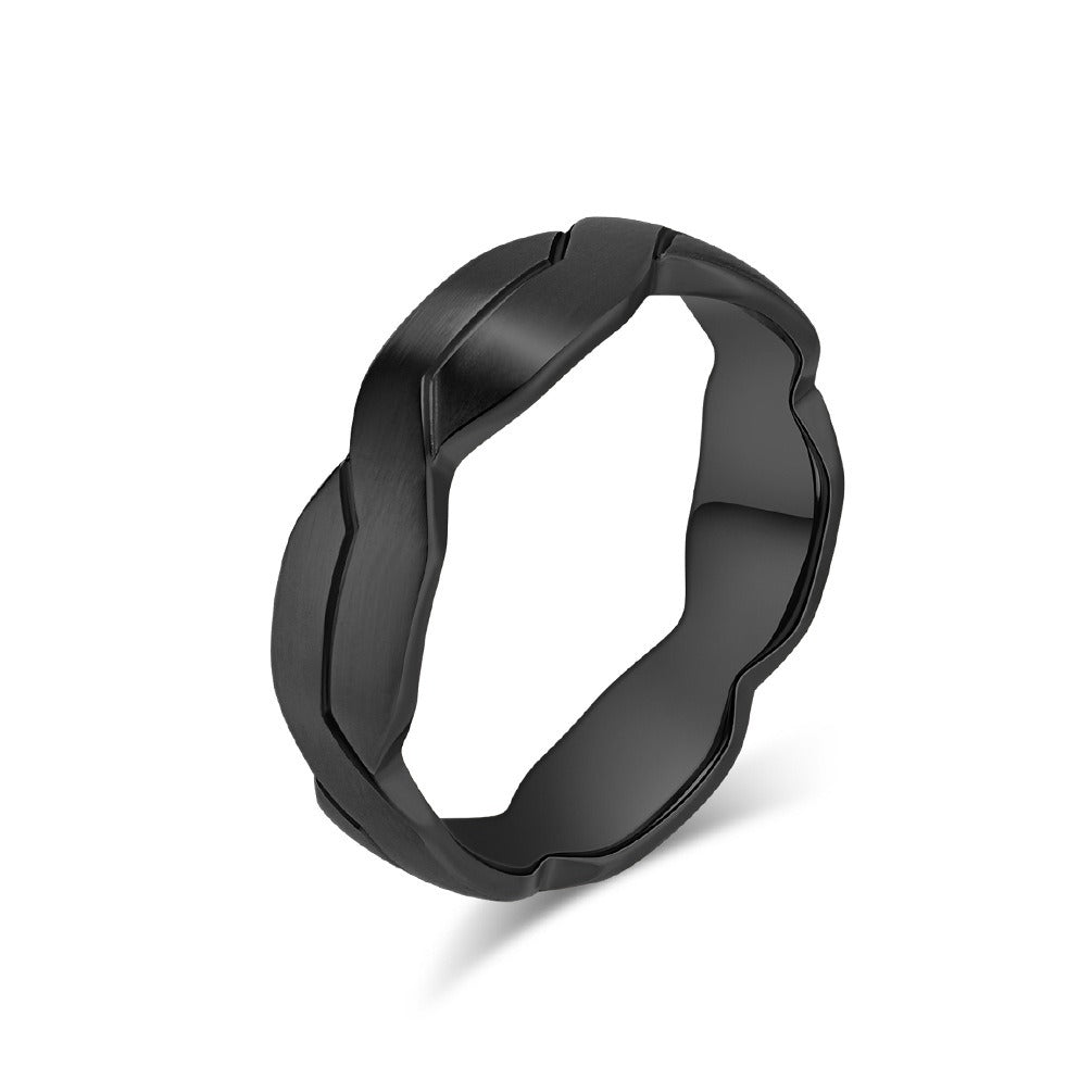 Kemstone Stainless Steel Braided Ring for Men & Women K-R929