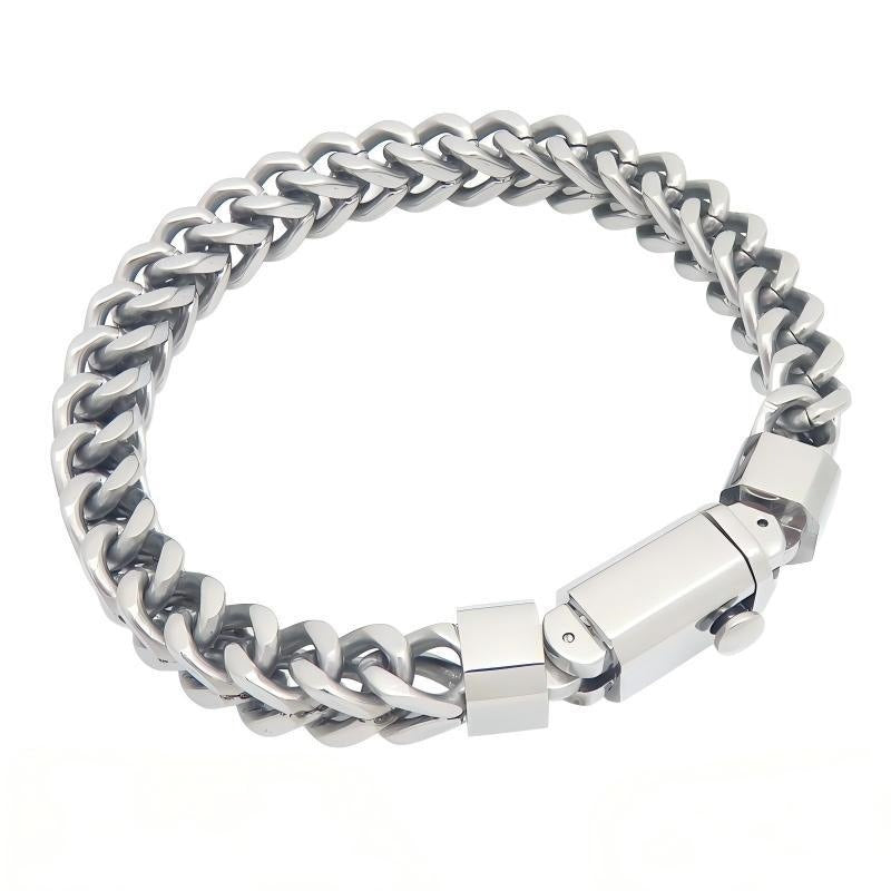 Kemstone Titanium Steel Woven Chain Bracelet for Men KB216602-KFC
