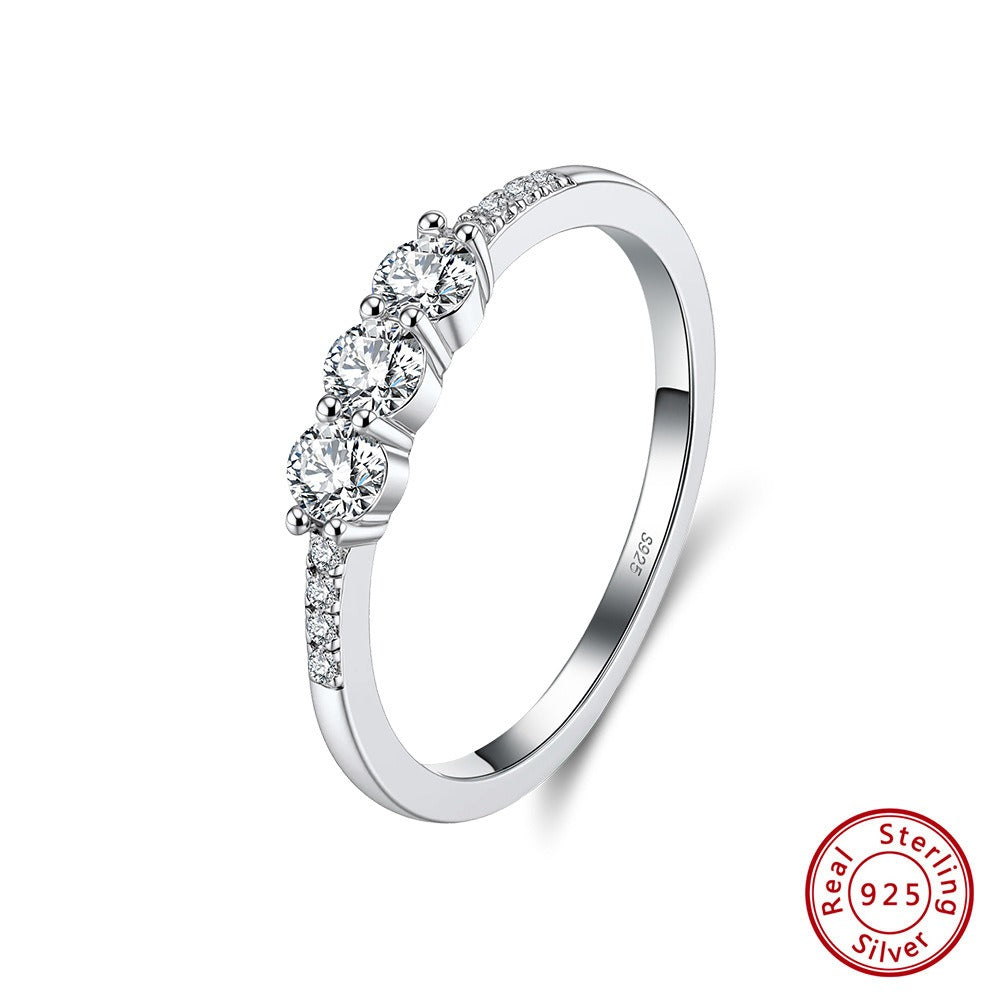 Kemstone Stainless Steel Moissanite Ring for Women – Channel Setting | MOR12