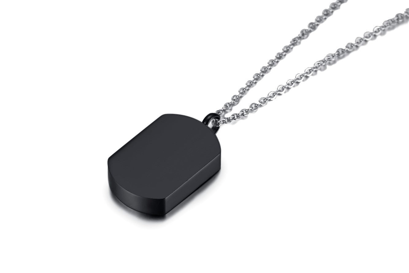 Kemstone Stainless Steel Cremation Urn Necklace – Memorial Jewelry PN-964