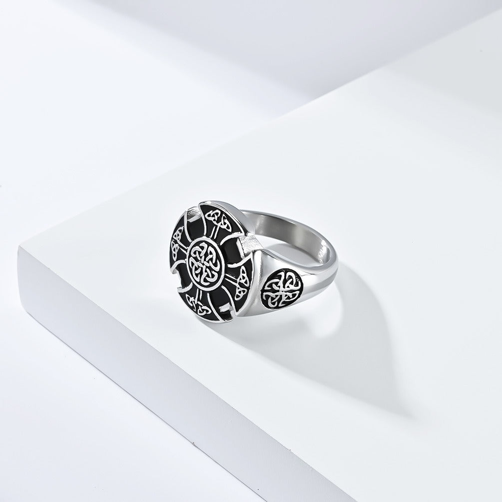 Kemstone Viking Celtic Knot Ring – Titanium Steel Men’s Jewelry K-R801
